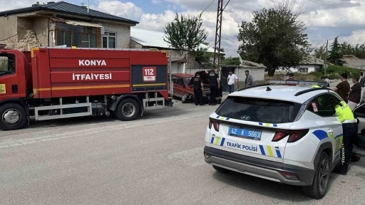 Uygulama noktasında geri geri ka&ccedil;maya &ccedil;alışırken duvara &ccedil;arptı
