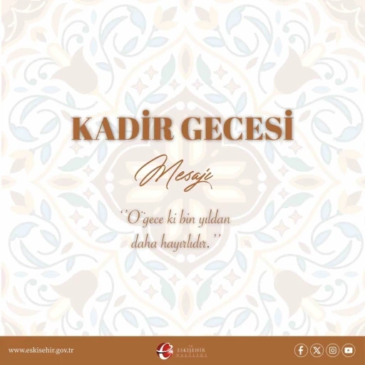 Vali Aksoy’dan Kadir Gecesi mesajı
