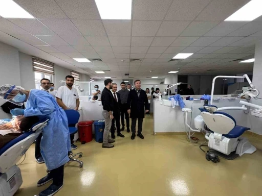 Vali Aydoğdu&rsquo;dan Ağız ve Diş Sağlığı Hastanesi&rsquo;ne ziyaret

