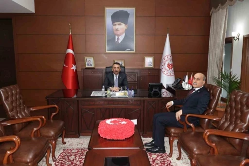 Vali Hacıbektaşoğlu, TTK Genel M&uuml;d&uuml;r&uuml; Kiraz&rsquo;ı kabul etti
