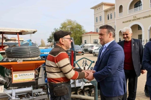 Vali Sözer Pazaryeri Küçük Sanayi Sitesi’nde esnafla buluştu
