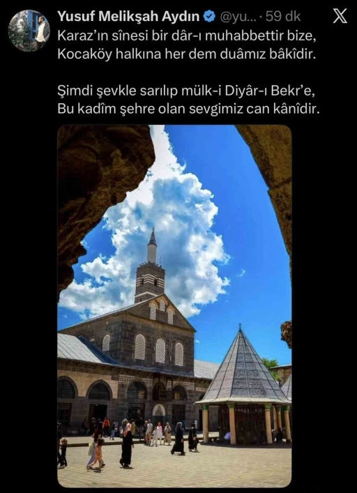 Vali Yardımcısı Aydın, Diyarbakır&rsquo;a hizmetini kendine has satırlarla duyurdu
