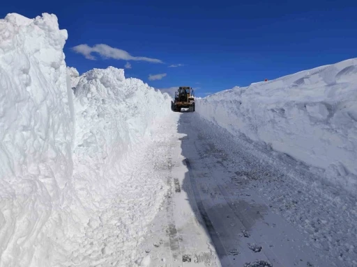 Van&rsquo;da 5 metreyi bulan karda yol a&ccedil;ma &ccedil;alışması

