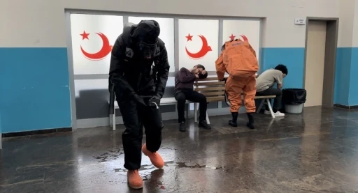 Van Geri G&ouml;nderme Merkezi&rsquo;nde KBRN tatbikatı yapıldı
