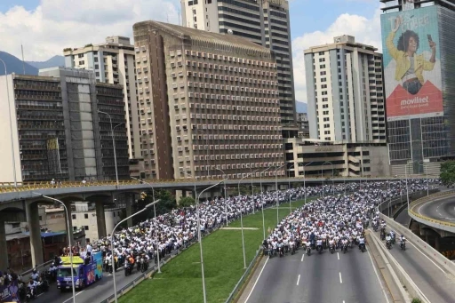 Venezuela&rsquo;da ABD yaptırımlarının kaldırılması i&ccedil;in başlatılan y&uuml;r&uuml;y&uuml;ş başkentte sona erdi
