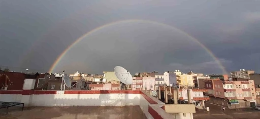 Viranşehir’de gökkuşağı mest etti
