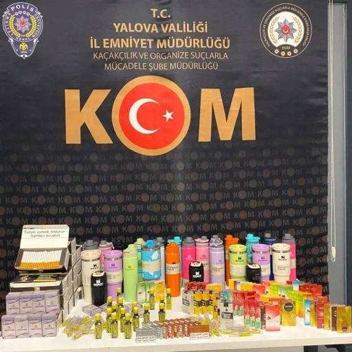 Yalova’da gümrük kaçağı ürün operasyonu

