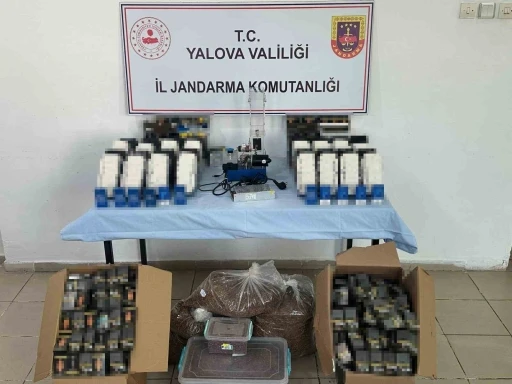 Yalova&rsquo;da ka&ccedil;ak sigara operasyonu

