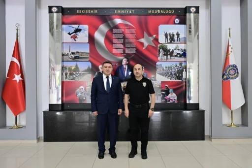 Yargıtay&rsquo;a atanan Başsavcı Karak&uuml;lah&rsquo;tan Emniyet M&uuml;d&uuml;r&uuml; Yılmaz&rsquo;a veda ziyareti
