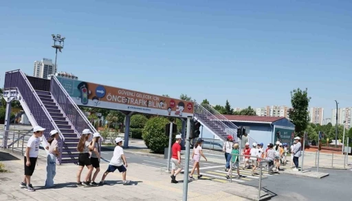 Yaz d&ouml;nemi &ccedil;ocuk trafik eğitimleri başladı
