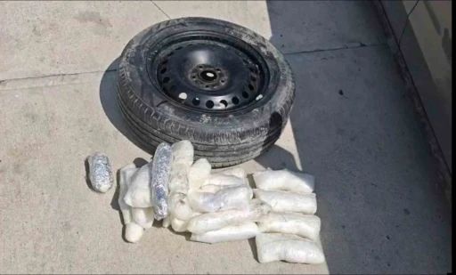 Yedek lastikten uyuşturucu &ccedil;ıktı
