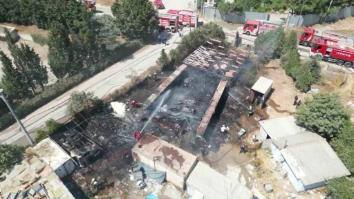 Yediemin otoparkında yangın
