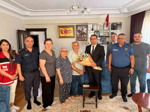 Yeni kaymakamın ilk durağı şehit evi oldu
