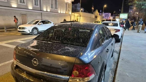 Yeni yılda Ortak&ouml;y&rsquo;de kar yağışı başladı
