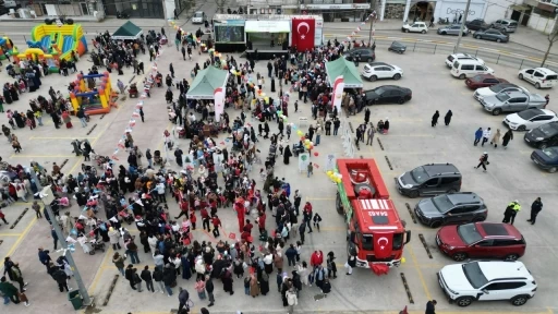 ‘Yeşil Vatan Tırı’ 2 bine yakın miniği hem eğlendirdi hem de bilinçlendirdi
