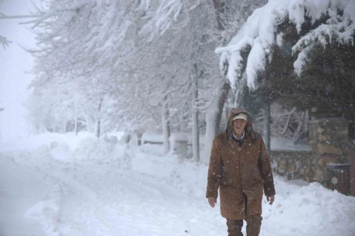 Yoğun kar yağışı Harput&rsquo;u yuttu, 4 bin yıllık tarih g&ouml;zden kayboldu
