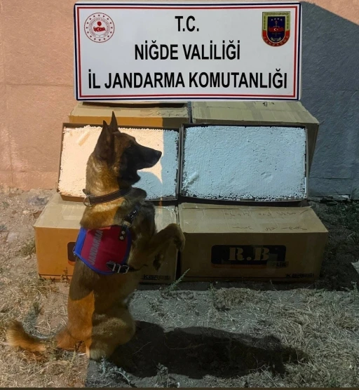 Yolcu otobüsünde 100 bin adet kaçak makaron ele geçirildi
