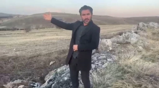 Yolunu şaşıran karaca bozkırın ortasında görüntülendi
