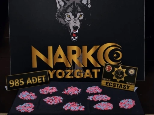 Yozgat&rsquo;ta 985 adet uyuşturucu hap ele ge&ccedil;irildi

