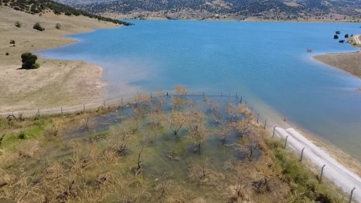 Yozgat&rsquo;ta badem ağa&ccedil;ları sular altında kaldı
