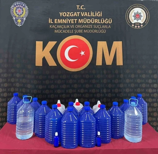 Yozgat&rsquo;ta ka&ccedil;ak alkol yakalandı
