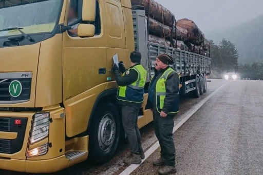 Y&uuml;kl&uuml; ara&ccedil;lar tek tek kontrol edildi
