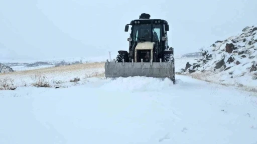 Y&uuml;ksek rakımlı Aydınlar beldesinde kar esareti başladı
