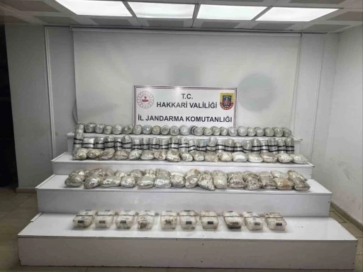 Y&uuml;ksekova 60 kilo uyuşturucu madde ele ge&ccedil;irildi
