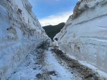 Yüksekova’da 5 metreyi bulan kar
