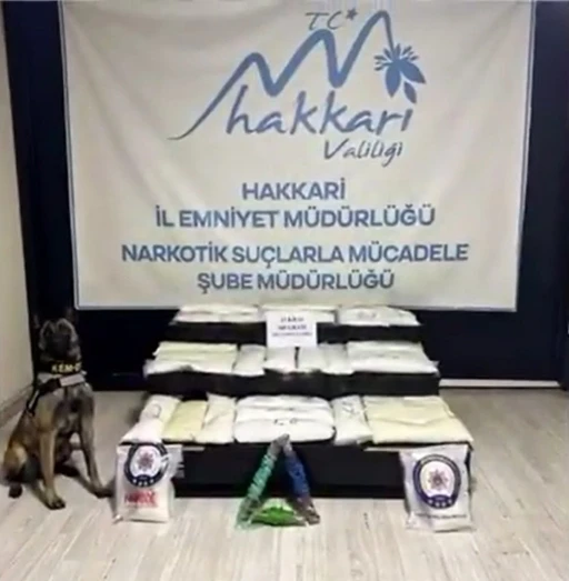 Y&uuml;ksekova&rsquo;da 63 kilo metamfetamin ele ge&ccedil;irildi
