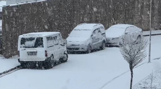 Yüksekova’da nisan ayında lapa lapa kar yağışı
