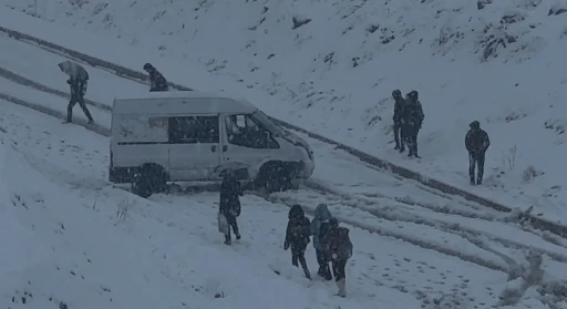 Yüksekova yoğun kara teslim oldu
