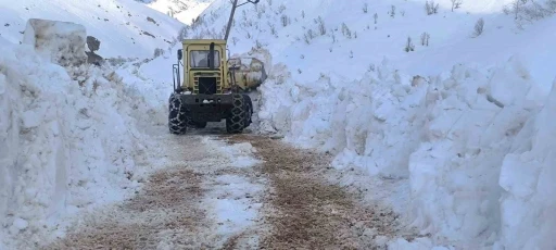 Yurda bahar geldi, Ovacık&rsquo;ta karla m&uuml;cadele s&uuml;r&uuml;yor
