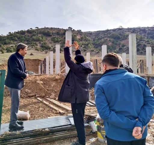 Yusuflar Mahallesi&rsquo;nde 36 atlık barınak inşaatı hızla y&uuml;kseliyor
