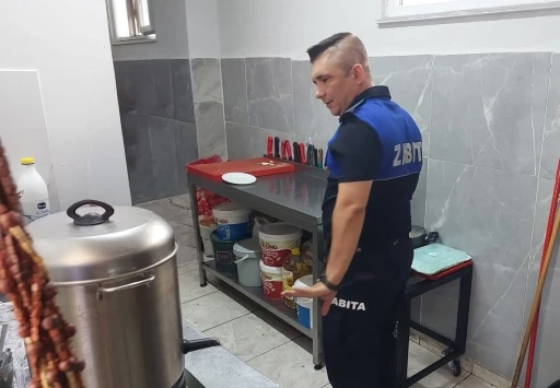 Zabıta ekiplerinden d&ouml;ner salonlarına denetim

