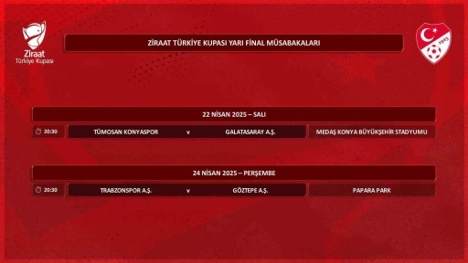 Ziraat Türkiye Kupası yarı final programı belli oldu
