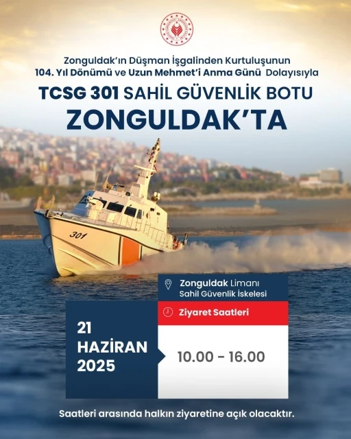 Zonguldak’ta askeri gemi ve sahil güvenlik botu halkın ziyaretine açılacak
