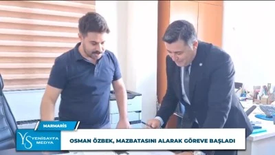 Osman Özbek, Mazbatasını Alarak Göreve Başladı