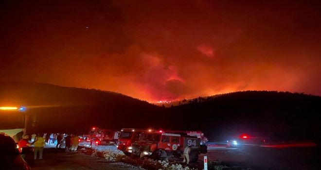 Milasta Başlayan Yangın Bodruma Sıçradı