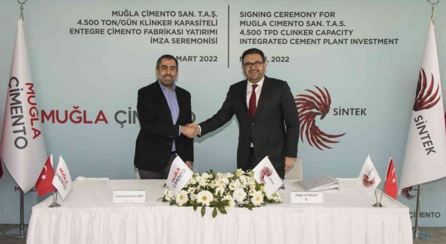 Muğlaya kurulacak yeni çimento fabrikasında imzalar atıldı