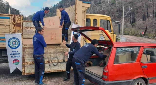 Yangın mağduru arıcılara destek