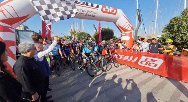 500den fazla bisikletli, Bodrumda yarıştı