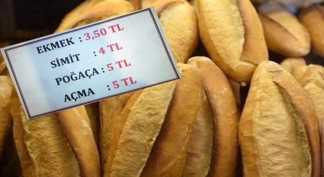 Milasta Ekmek 3.50, Simit 4 TL oldu