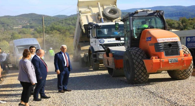 Başkan Gürün, kırsal mahalle yol çalışmalarını inceledi