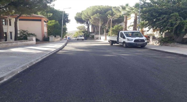 Yatağan Mehmet Özcan Caddesinde sıcak asfalt çalışması tamamlandı