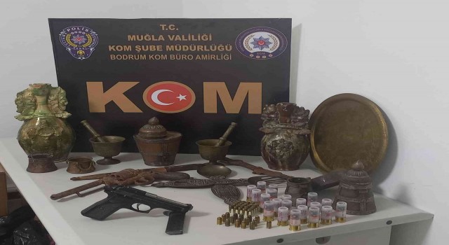 Bodrumda tarihi eser operasyonu