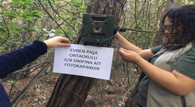 Marmariste öğrenciler fotokapanla yaban hayatını izliyor