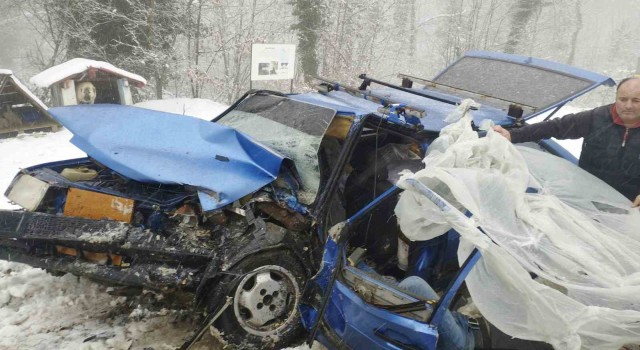 Dernek başkanı trafik kazası geçirdi