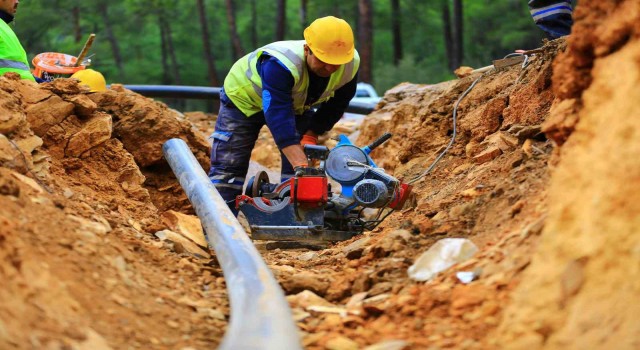 Milasta içme suyu hat yapımının yüzde 90ını tamamladı