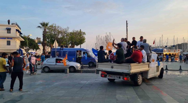 Bodrumda seçim sonucu kutlandı